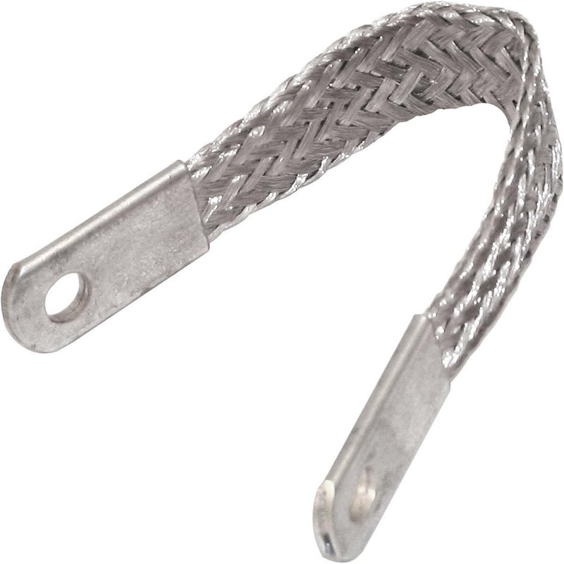 Braided Ground Strap - Chassis, 9"